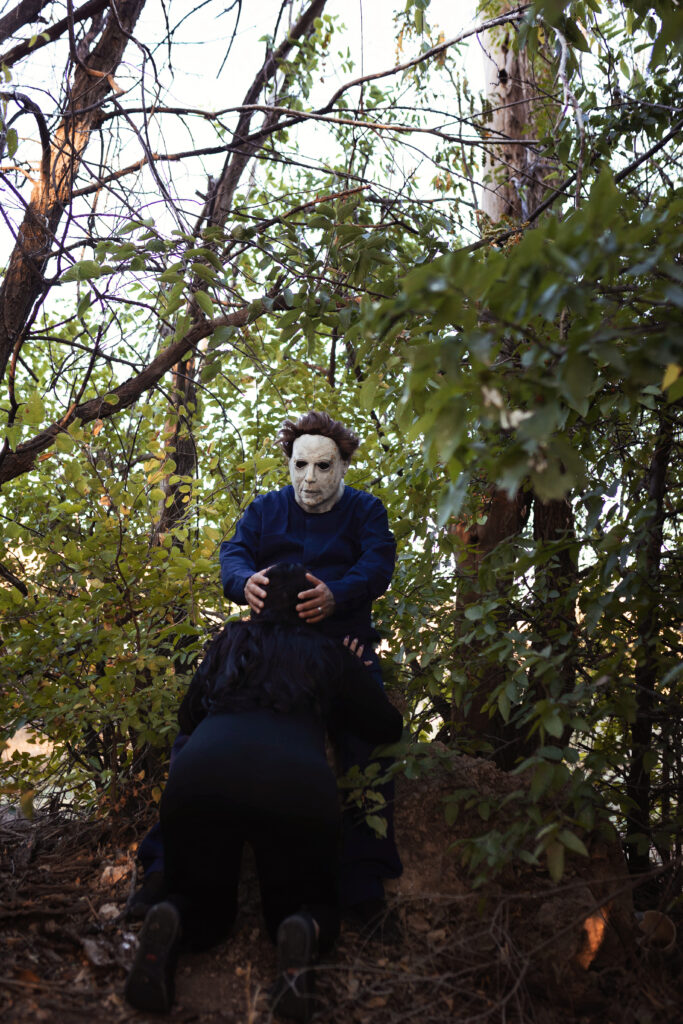 spooky outdoor photoshoot in Tulia, TX
