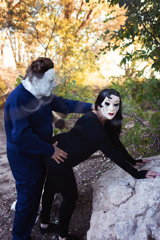 masked Halloween photoshoot in Amarillo & Lubbock
